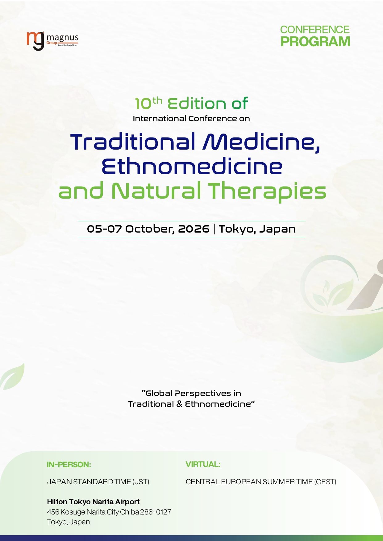 Traditional Medicine, Ethnomedicine and Natural Therapies | Tokyo, Japan Program