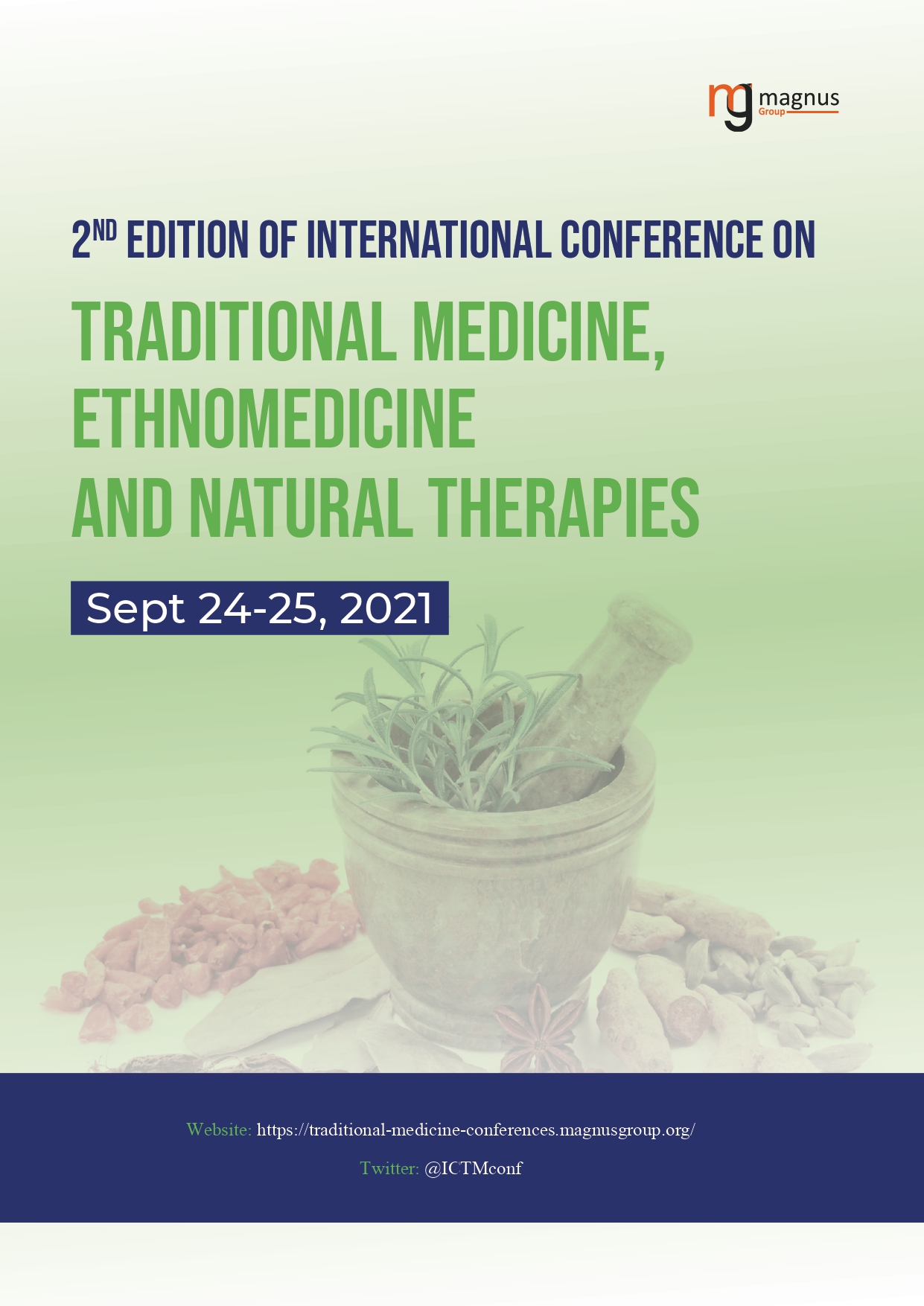 2nd Edition of International Conference on Traditional Medicine, Ethnomedicine and Natural Therapies | Online Event Book