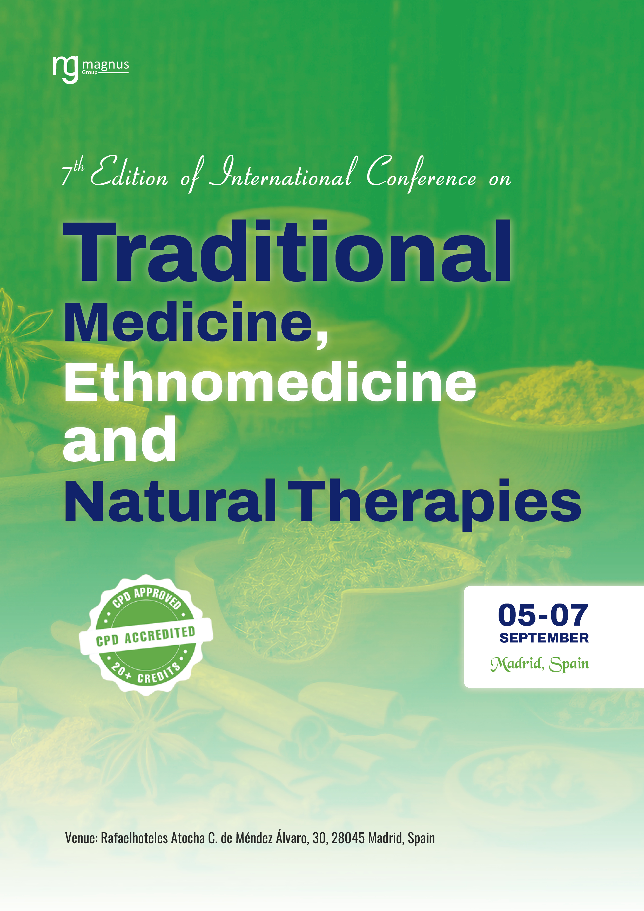 7th Edition of International Conference on Traditional Medicine, Ethnomedicine and Natural Therapies | Madrid, Spain Book