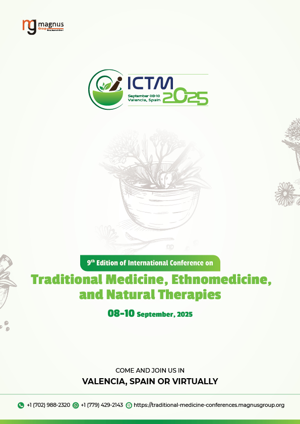 Traditional Medicine, Ethnomedicine and Natural Therapies | Valencia, Spain Event Book