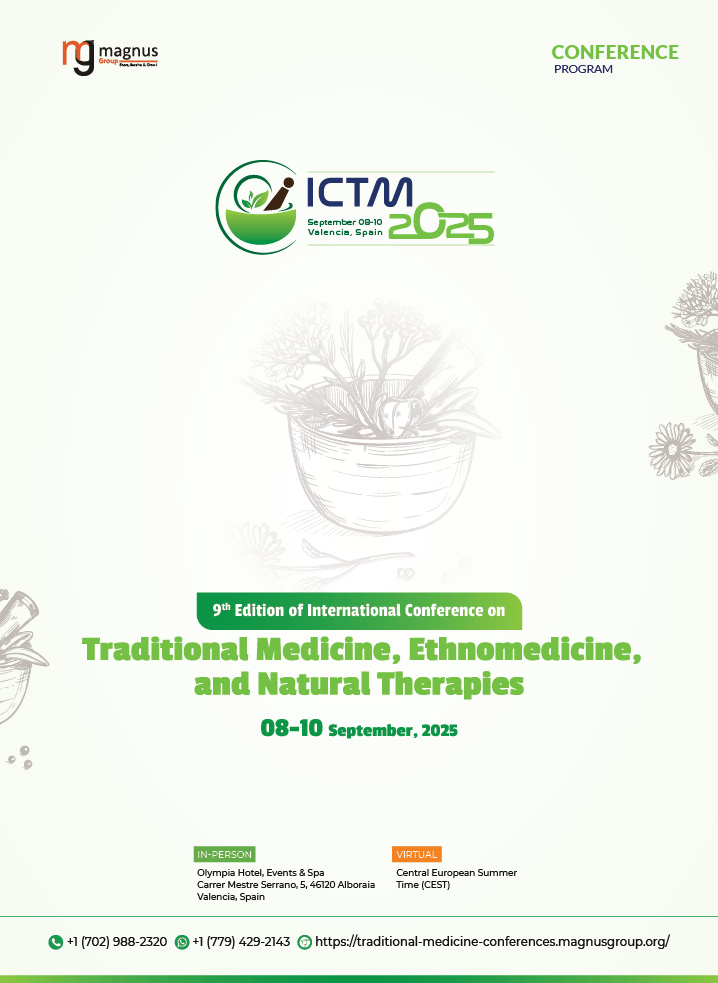 Traditional Medicine, Ethnomedicine and Natural Therapies | Valencia, Spain Program